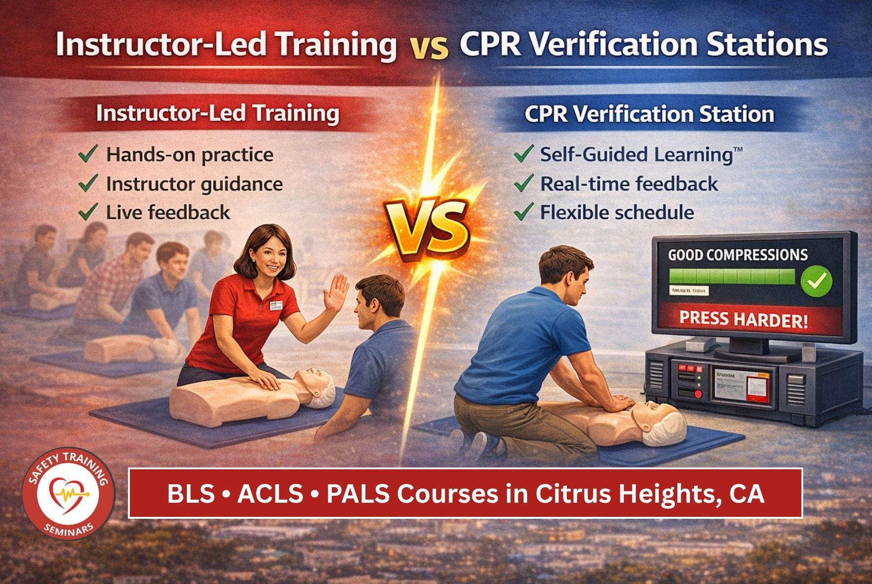 BLS • ACLS • PALS Courses in Citrus Heights, California
