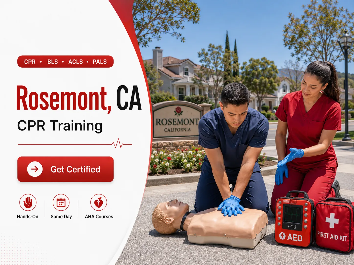 CPR, BLS, ACLS & PALS Certification Courses Near Rosemont, CA