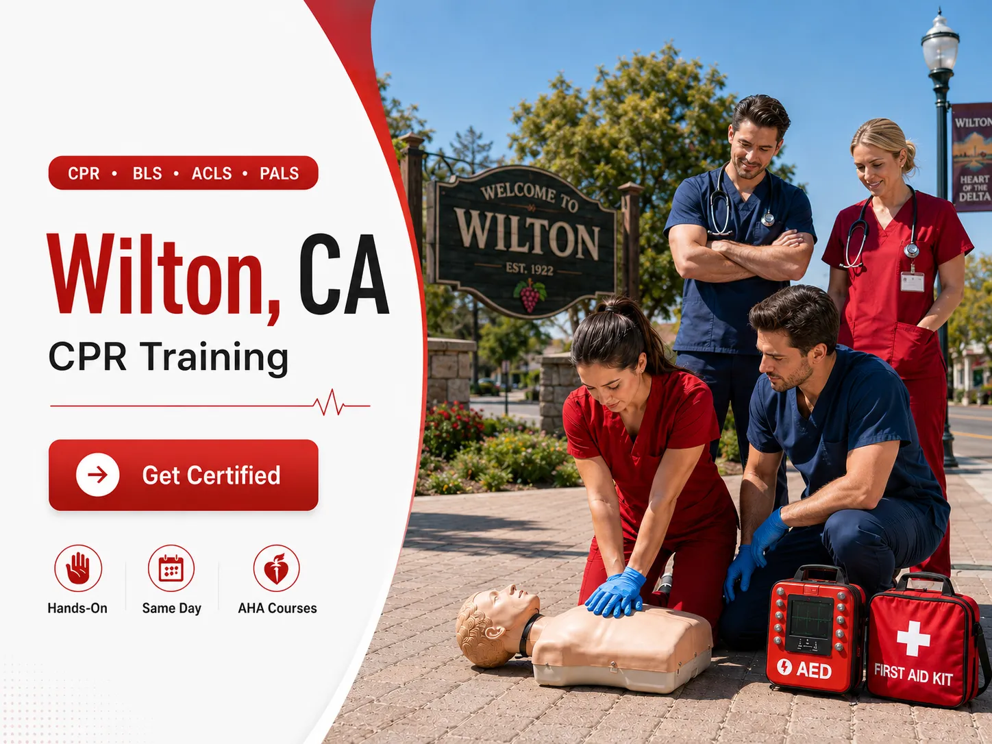 CPR BLS, ACLS & PALS Certification Courses Near Wilton, CA
